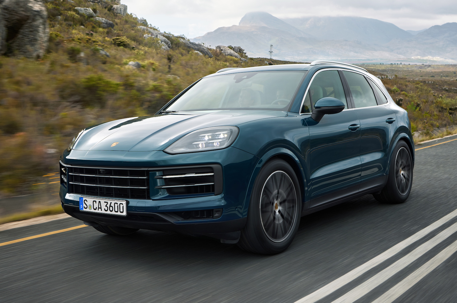 Porsche Cayenne front left driving