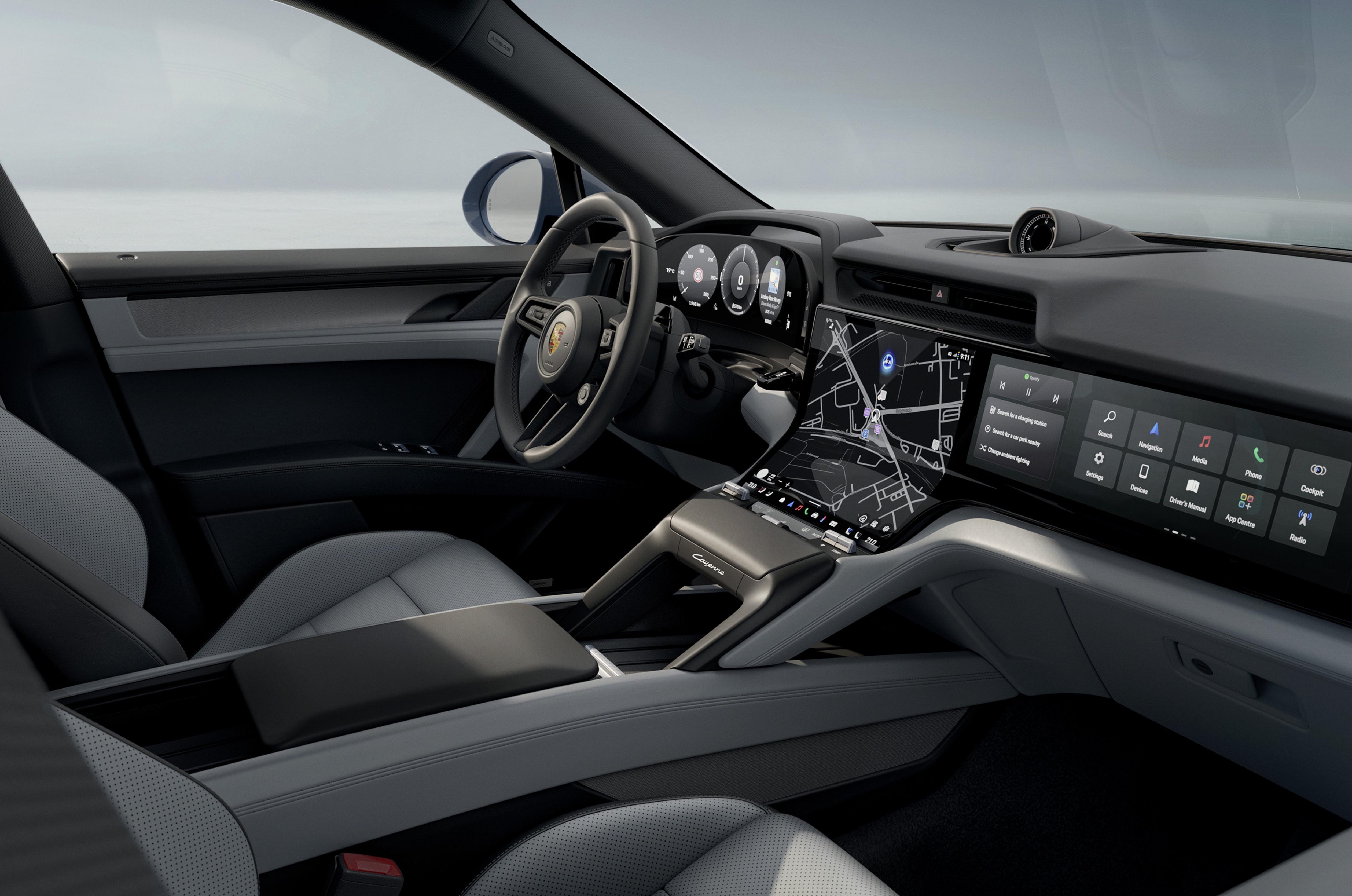 Porsche Cayenne S Electric interior
