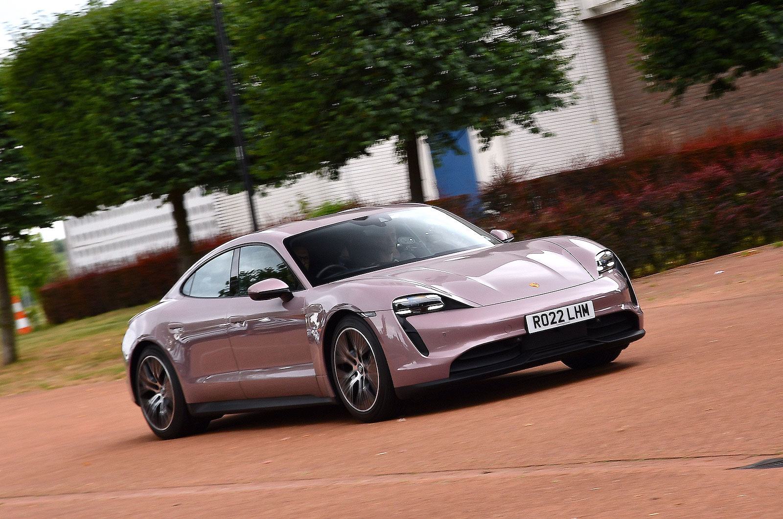 Porsche Taycan front right driving