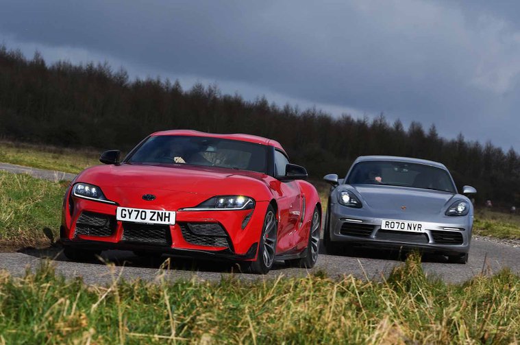 New Toyota GR Supra vs Porsche 718 Cayman