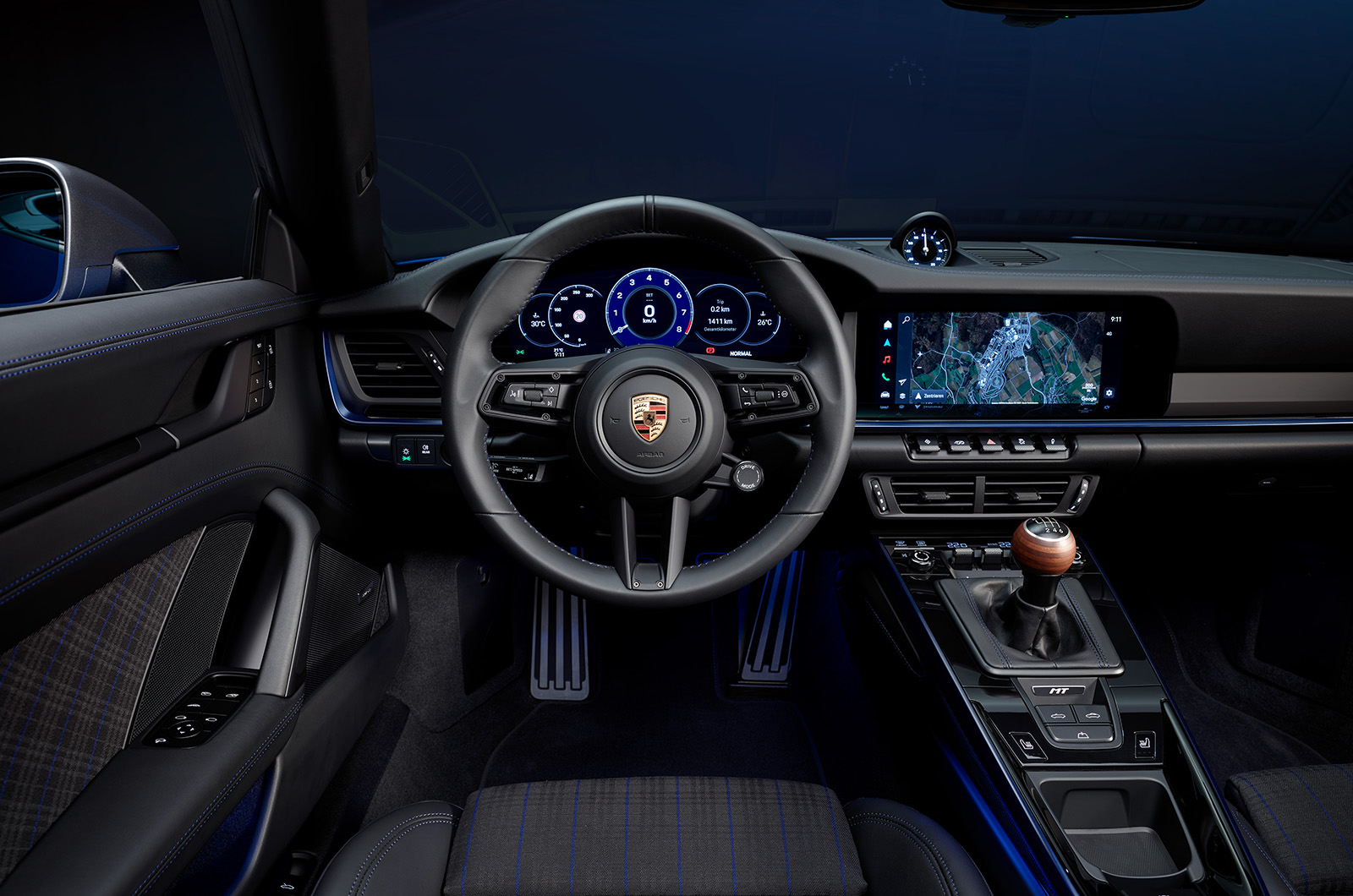Porsche 911 Carrera T Cabriolet interior dashboard