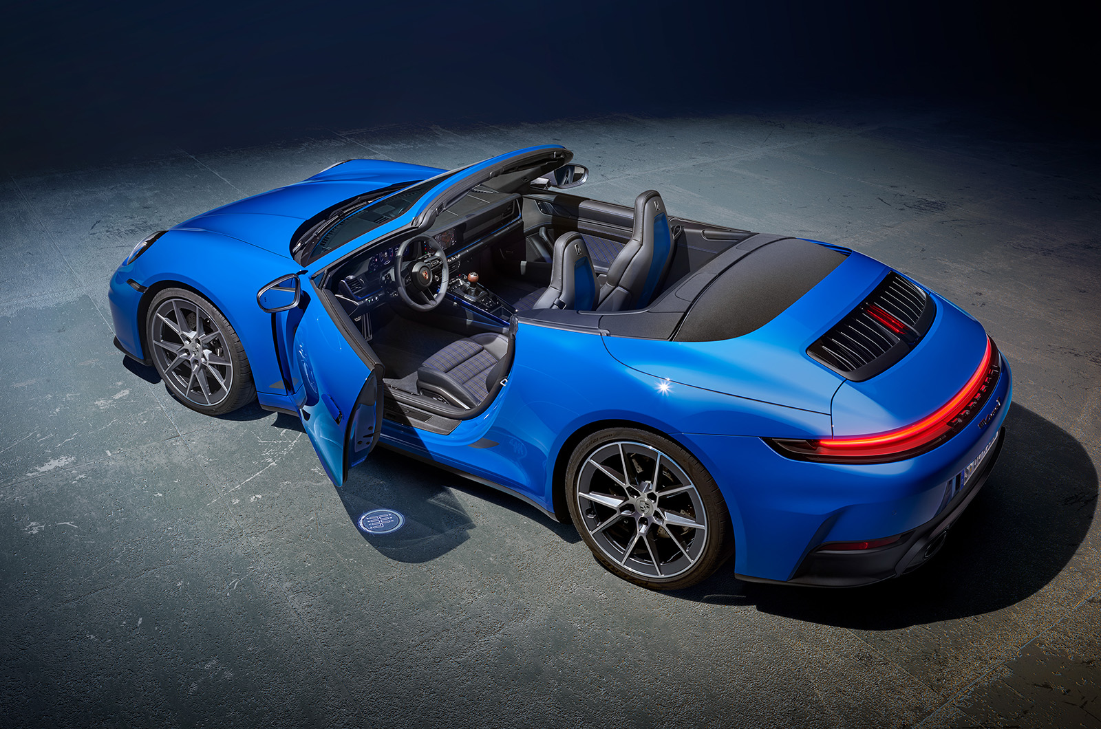Porsche 911 Carrera T Cabriolet top roof down