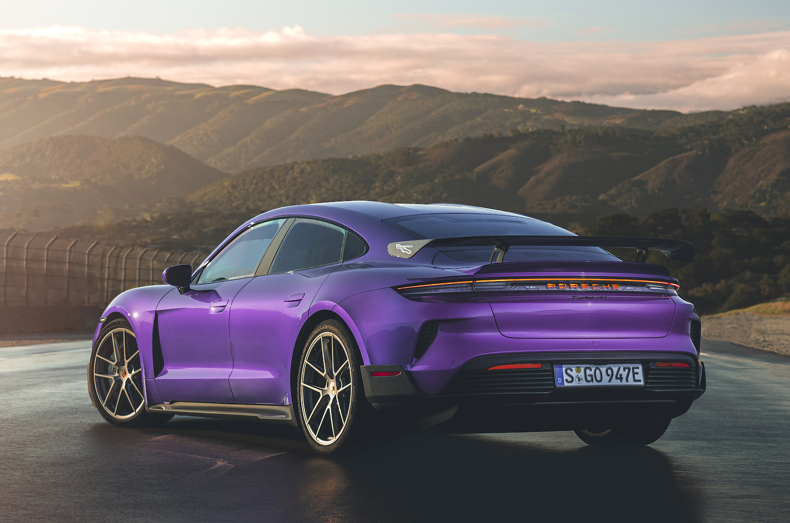 Porsche Taycan Turbo GT rear left static