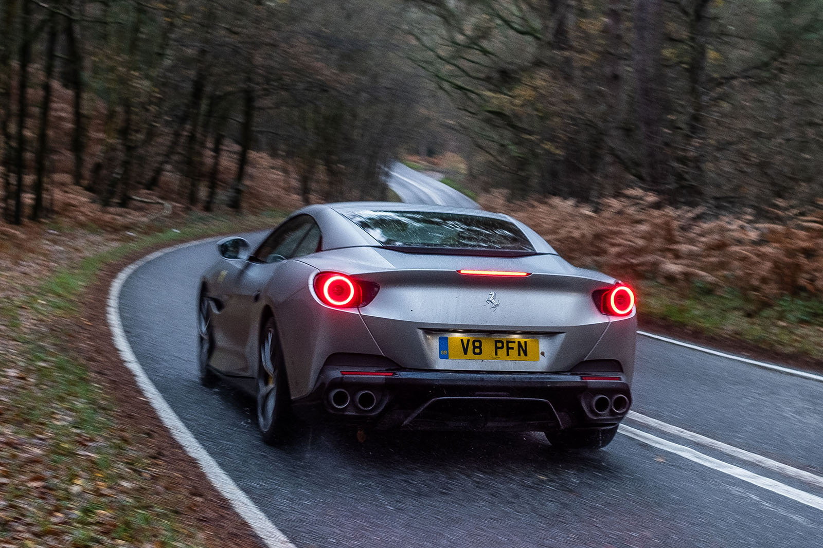Ferrari Portofino 2019 rear tracking shot
