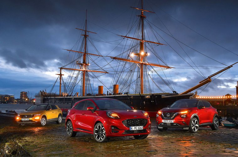 New Ford Puma & Nissan Juke vs Volkswagen T-Roc