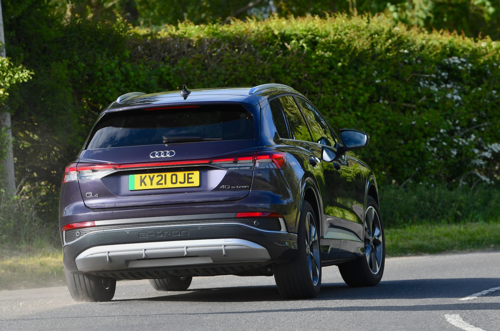 Audi Q4 Sportback e-tron rear 3/4