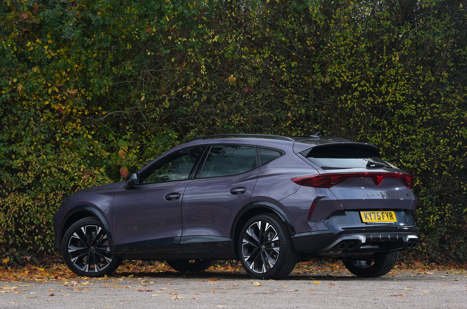 CUPRA Formentor e-HYBRID shot form the rear three-quarter