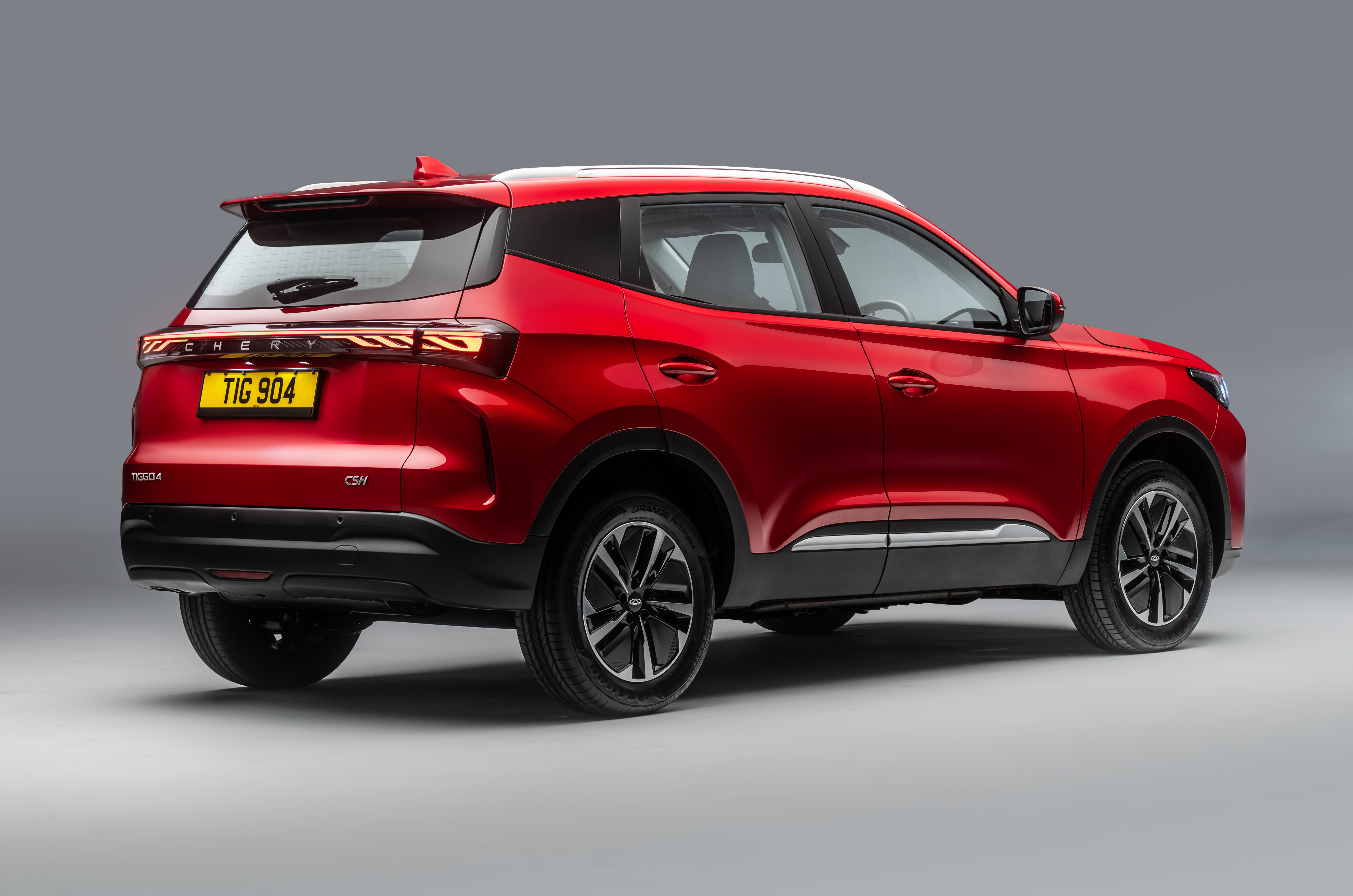 Red Chery Tiggo 4 rear static