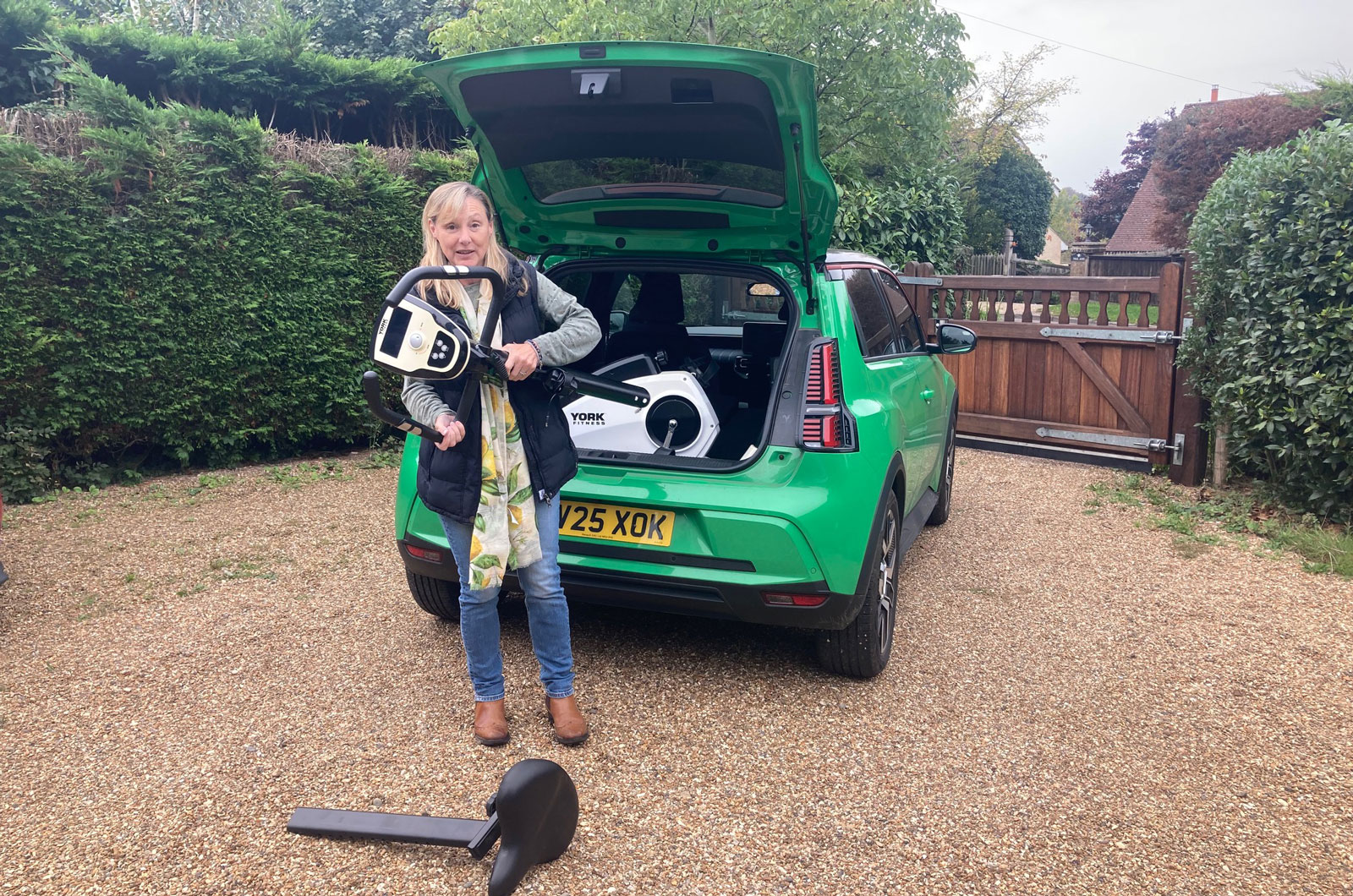 Renault 5 long termer with exercise bike