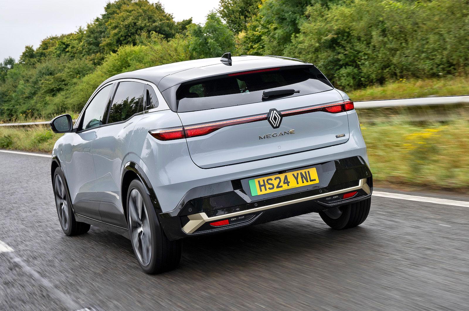 Renault Megane E-Tech rear left driving