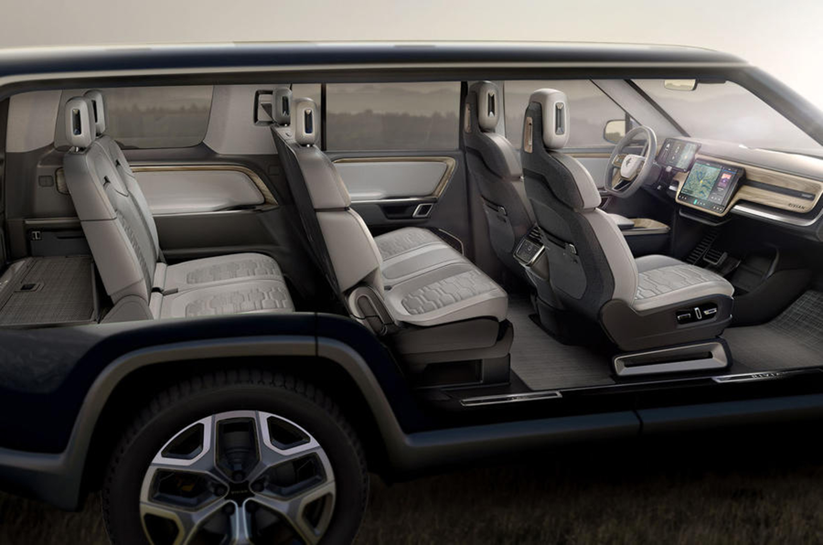 Rivian R1S interior