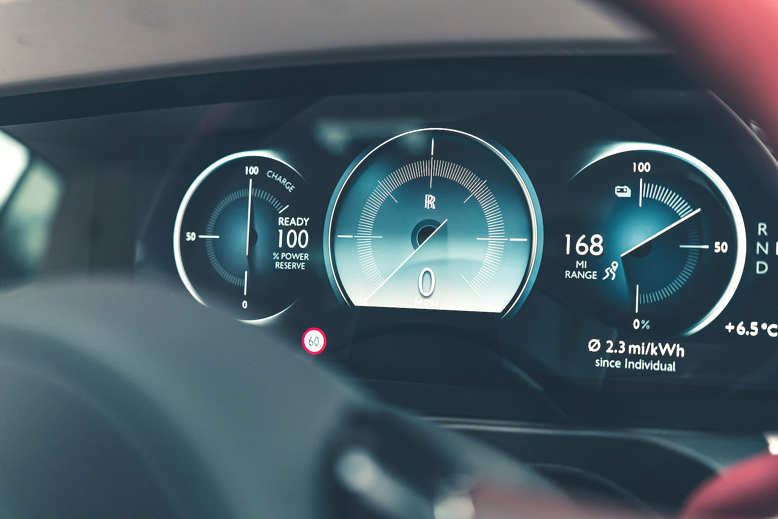 Rolls-Royce Spectre driver display