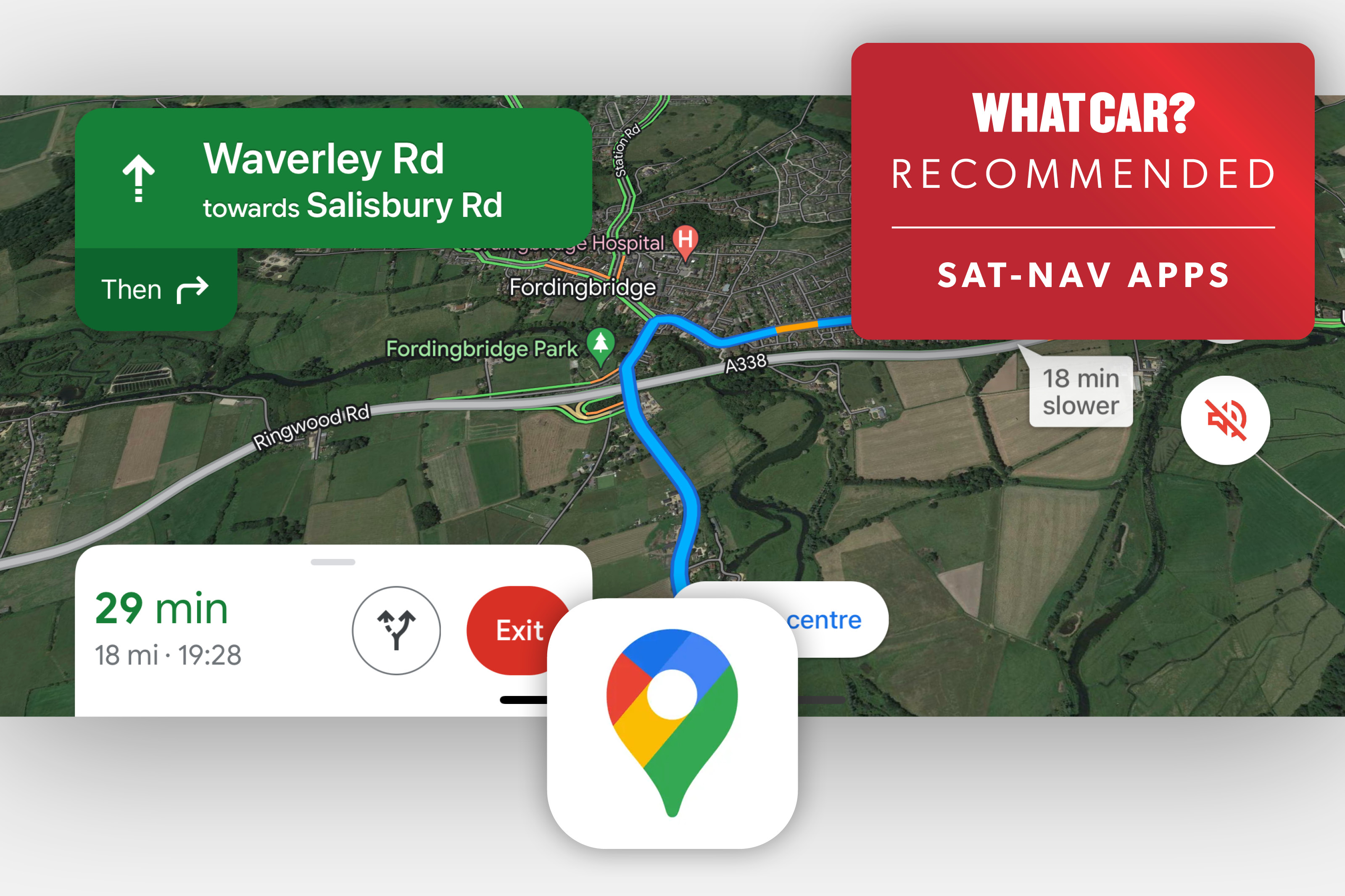 Google Maps sat-nav app