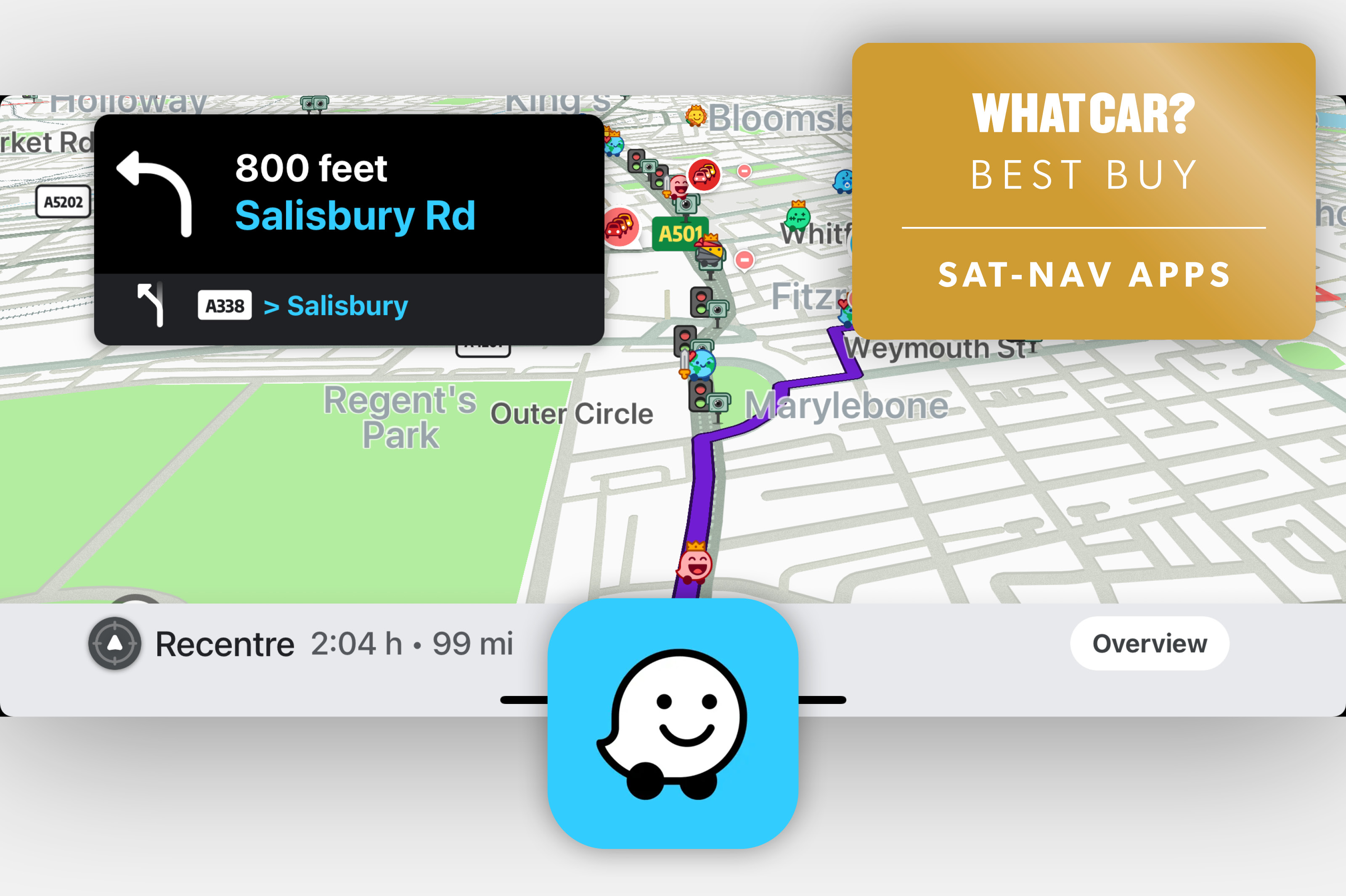 Waze sat-nav app