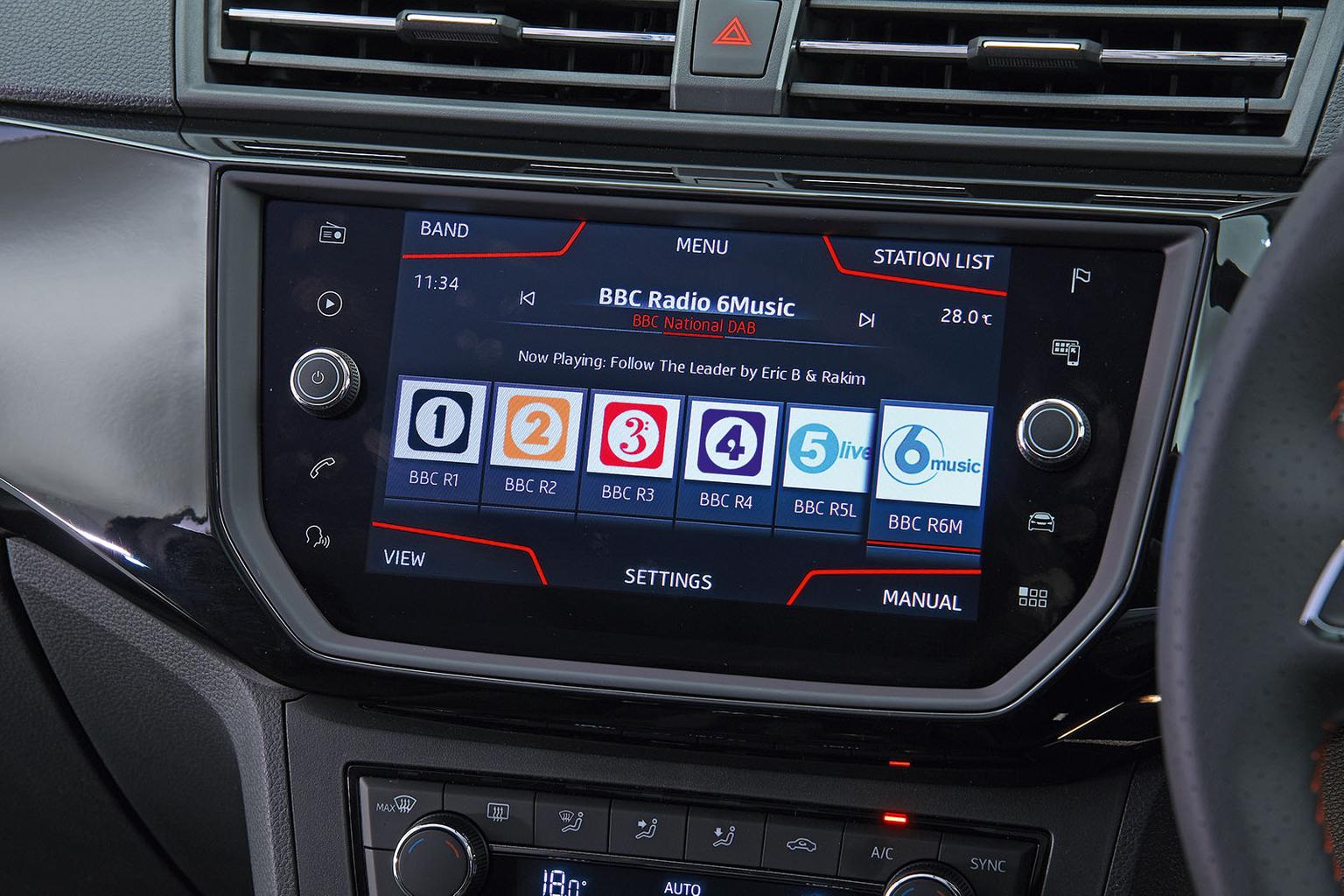 Used Seat Ibiza 2017-present infotainment