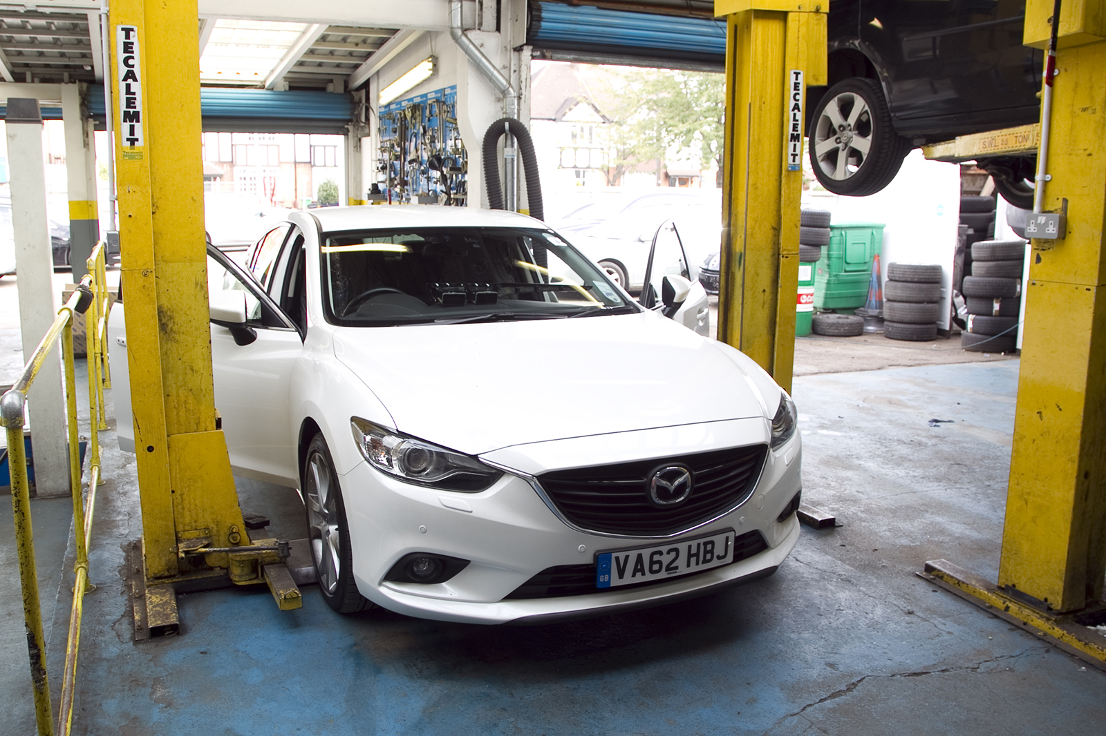Mazda at servicing centre