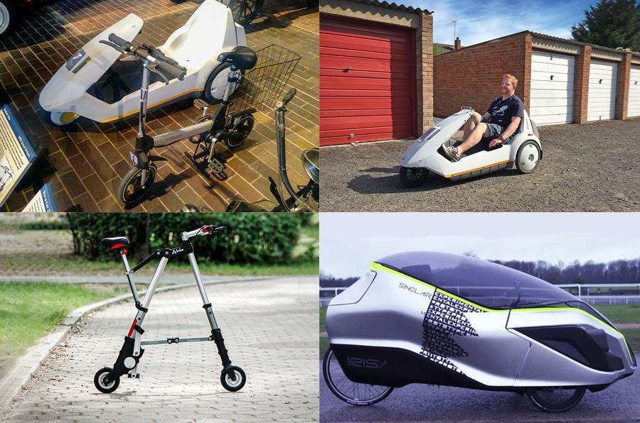 Sinclair Zike, C5, A-bike, and Iris eTrike