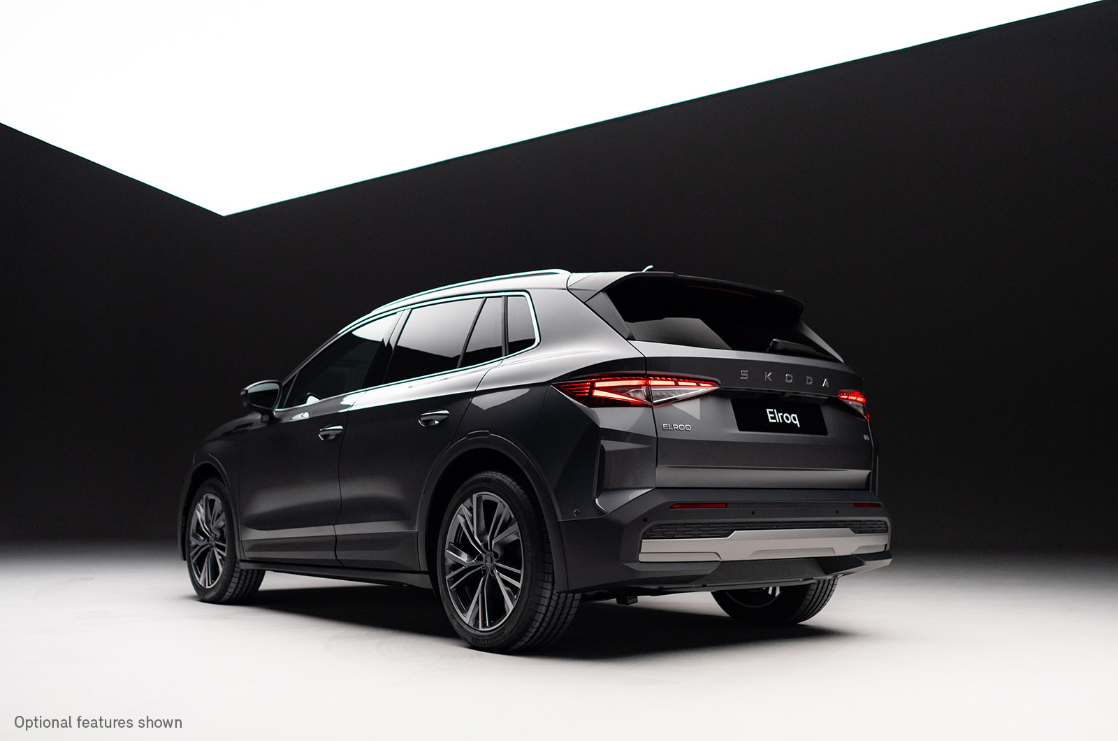 Skoda Elroq design Q&A rear three-quarters