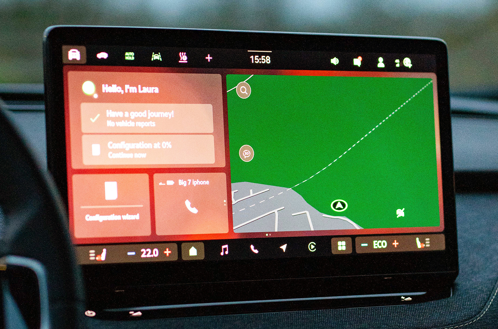 Skoda Elroq infotainment display