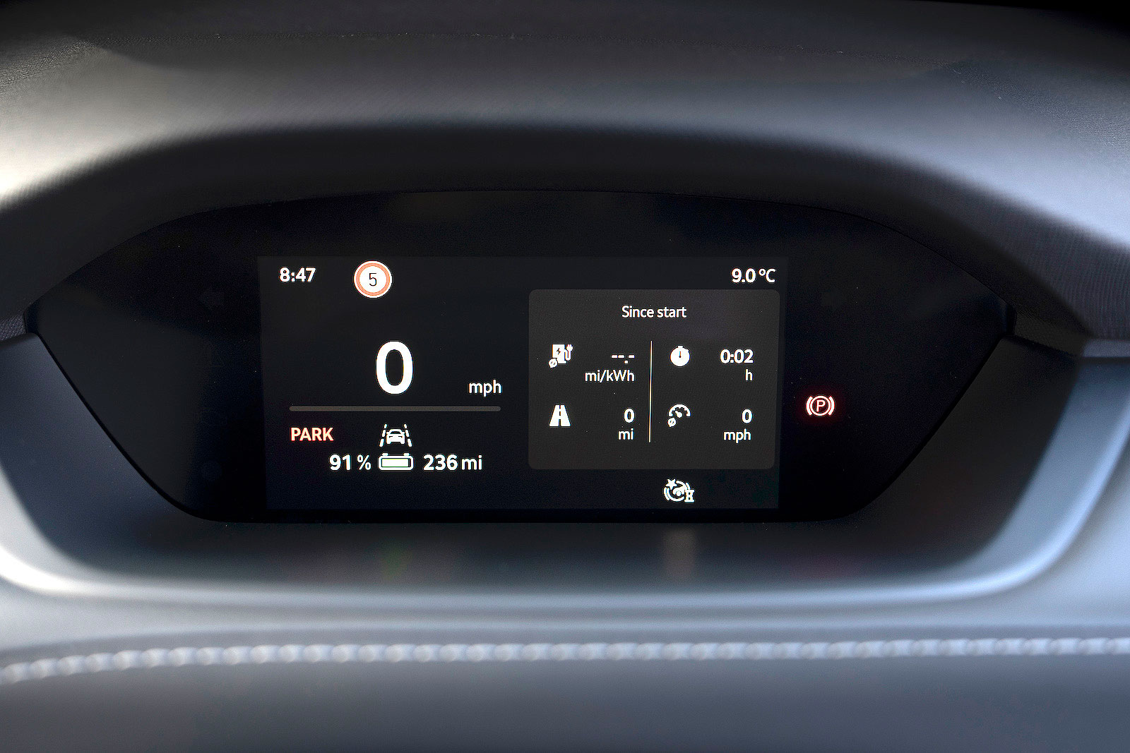 Skoda Enyaq Coupé driver display
