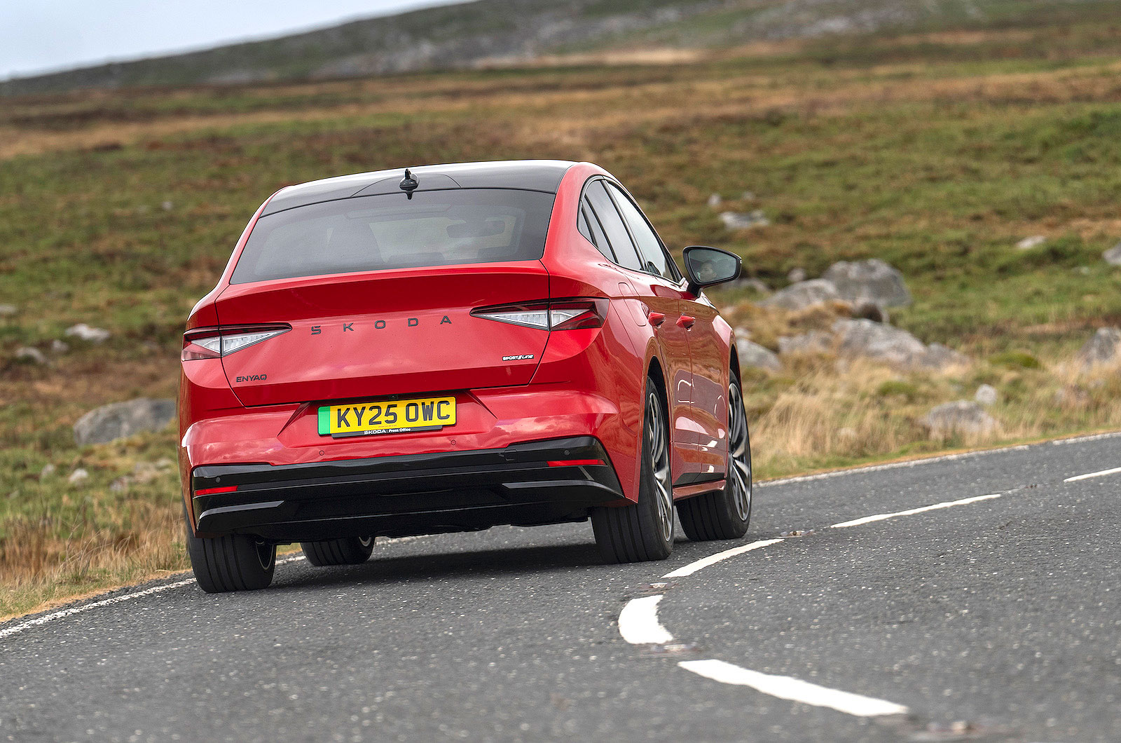 Skoda Enyaq Coupé rear cornering