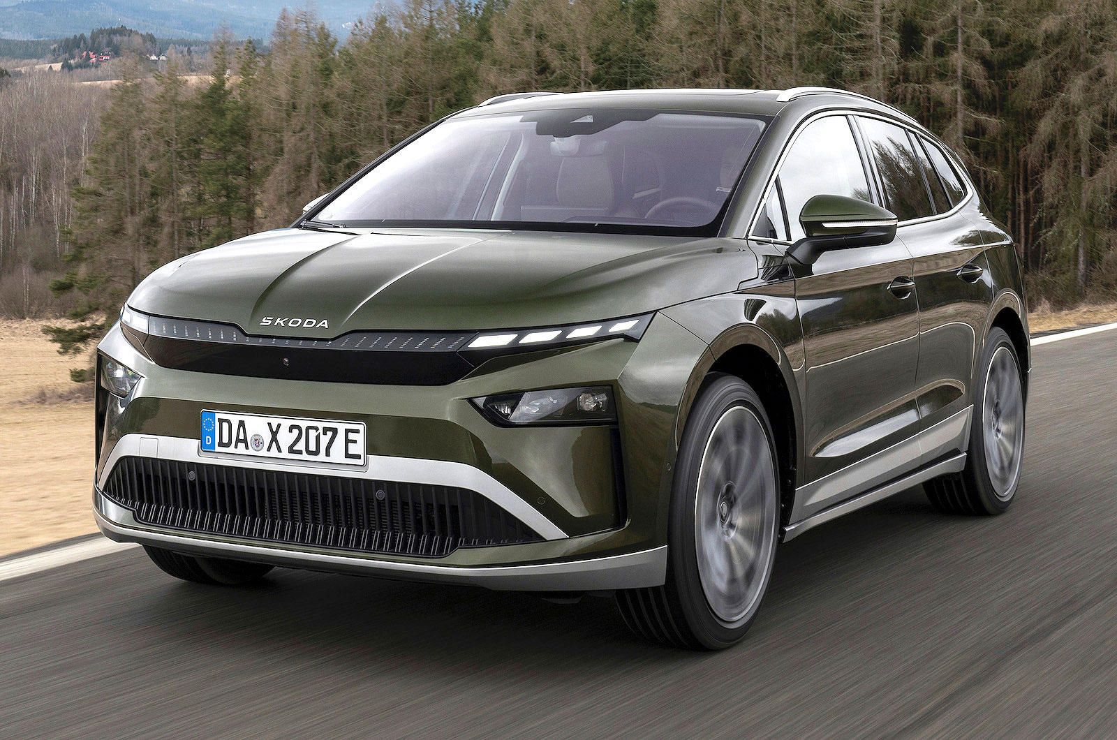 Skoda Enyaq front left driving