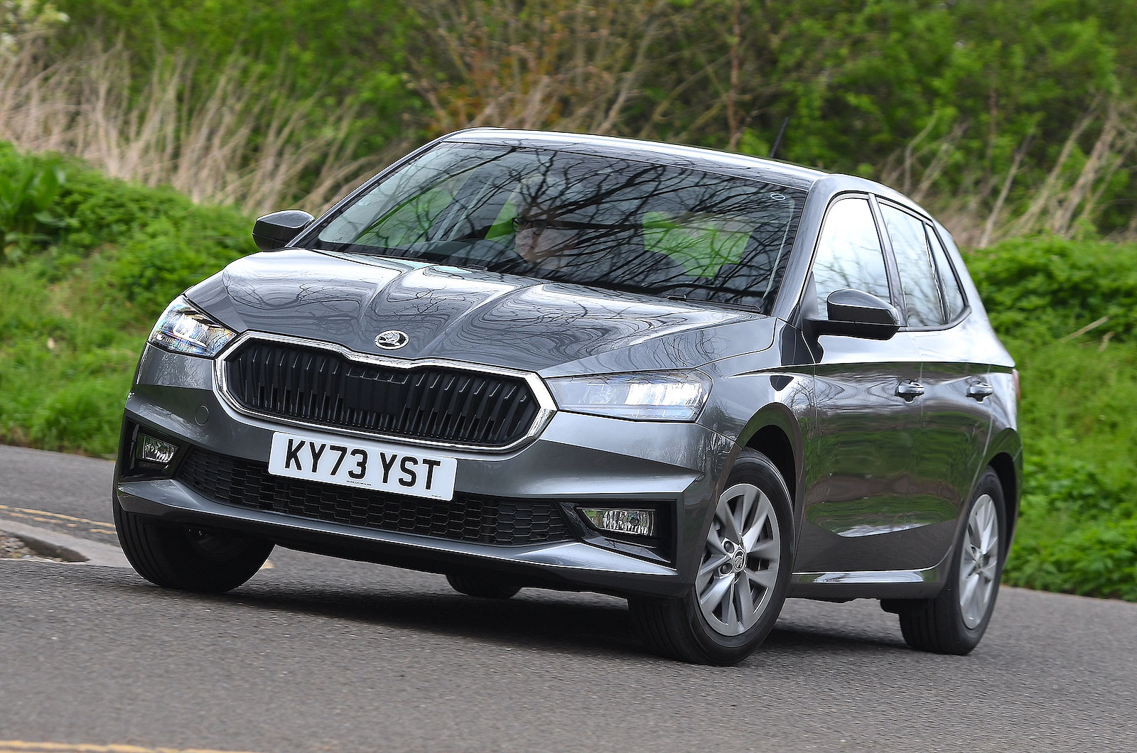 Skoda Fabia front cornering