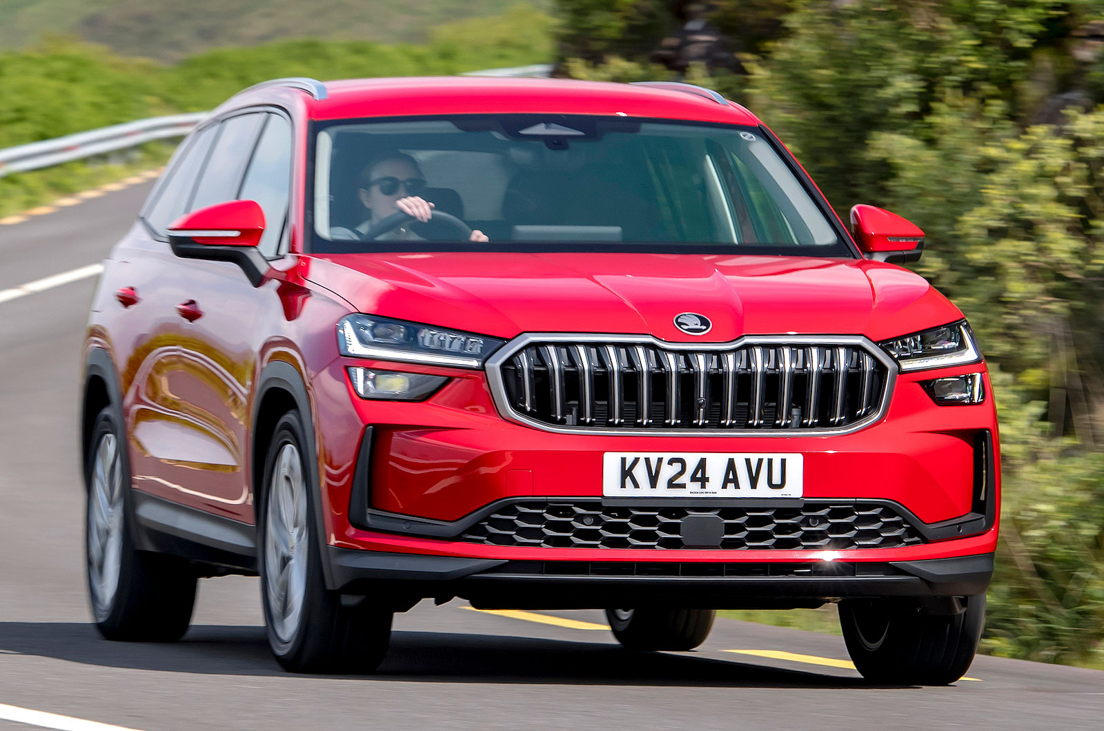 Skoda Kodiaq front cornering