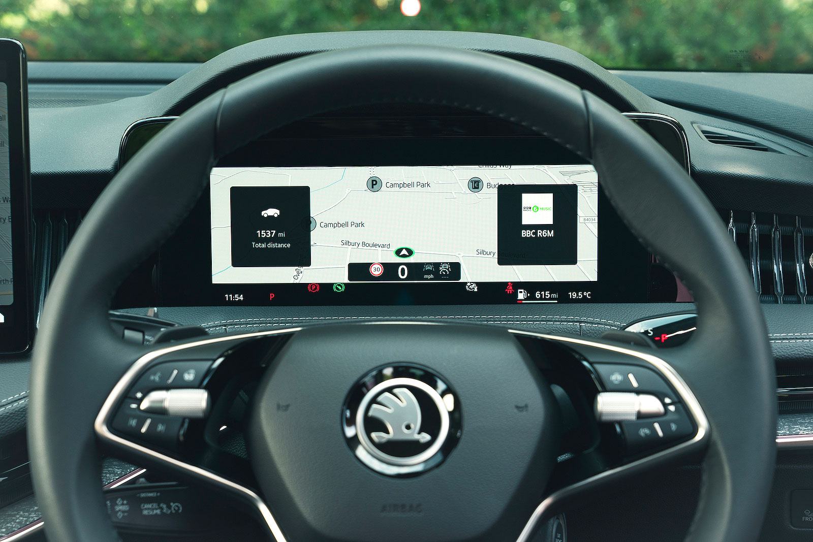 Skoda Superb driver display