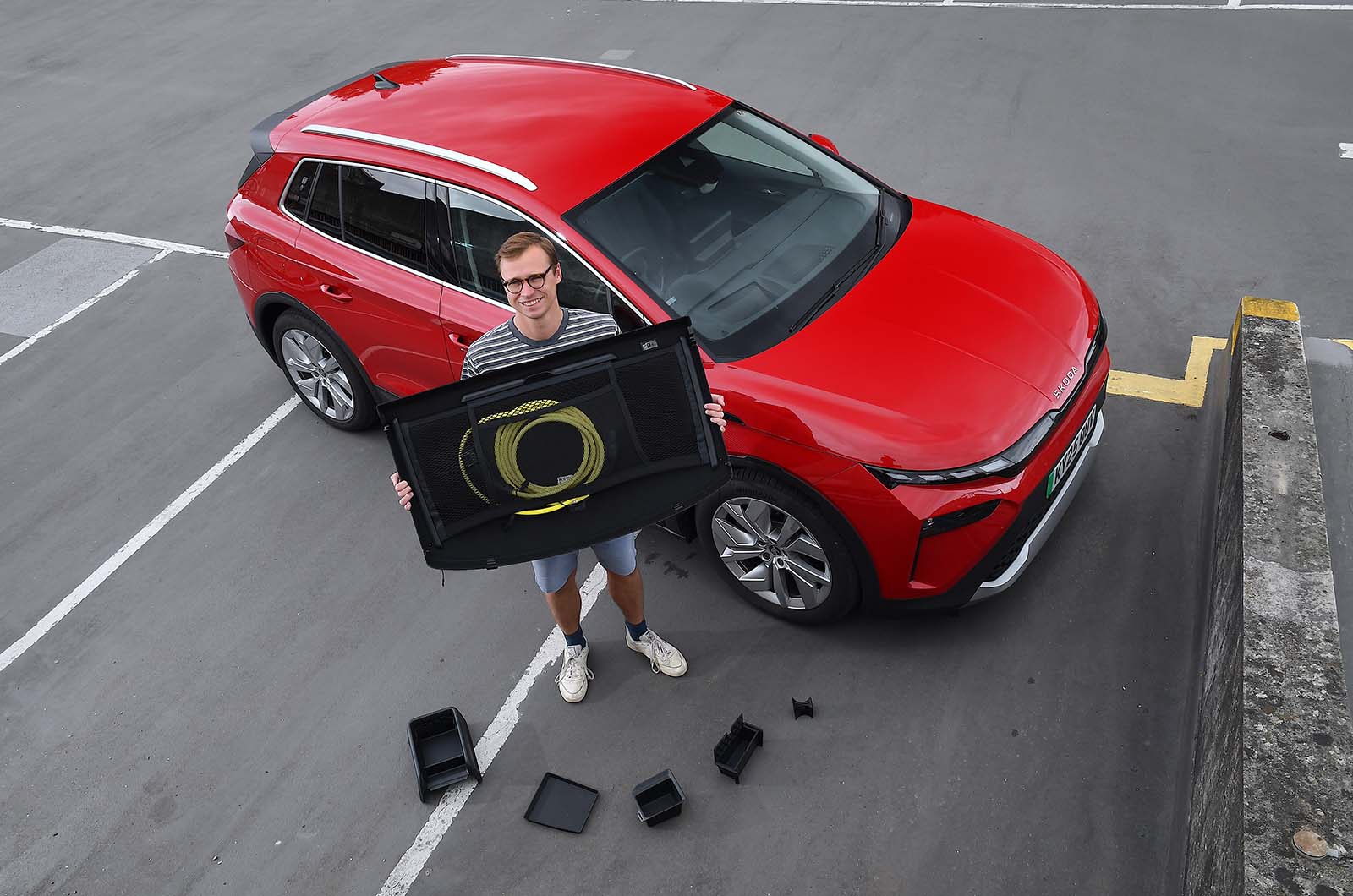 George Hill with Skoda Elroq and Simply Clever features