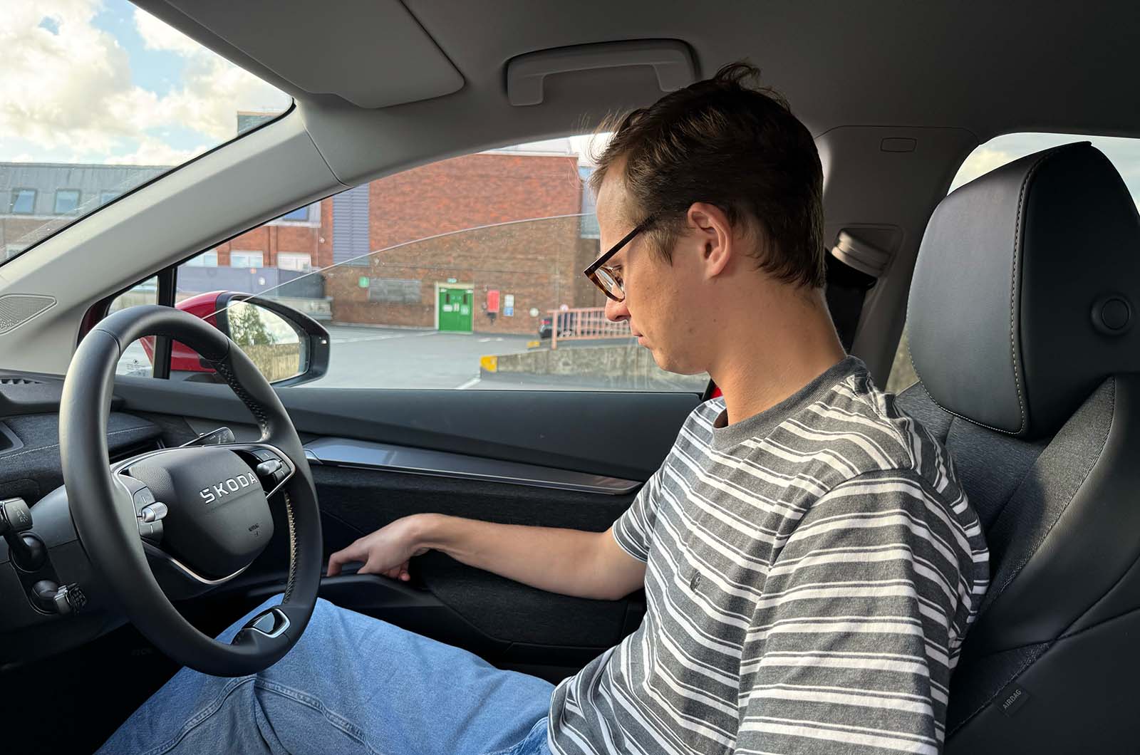 George Hill using Skoda Elroq window switches