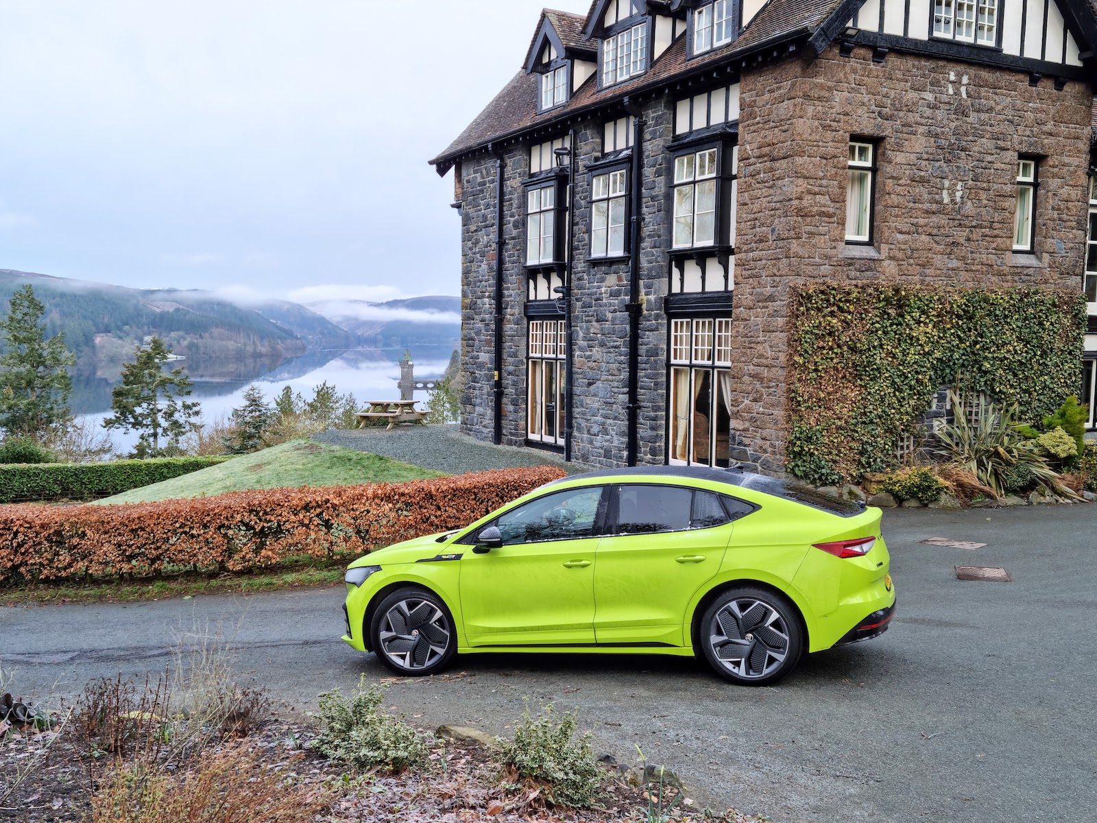 Skoda Enyaq Coupe at Lake Vernwy 2