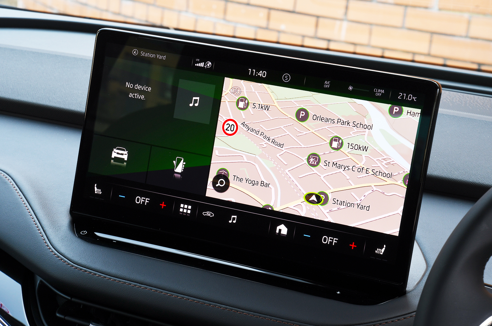 Skoda Enyaq Coupe touchscreen