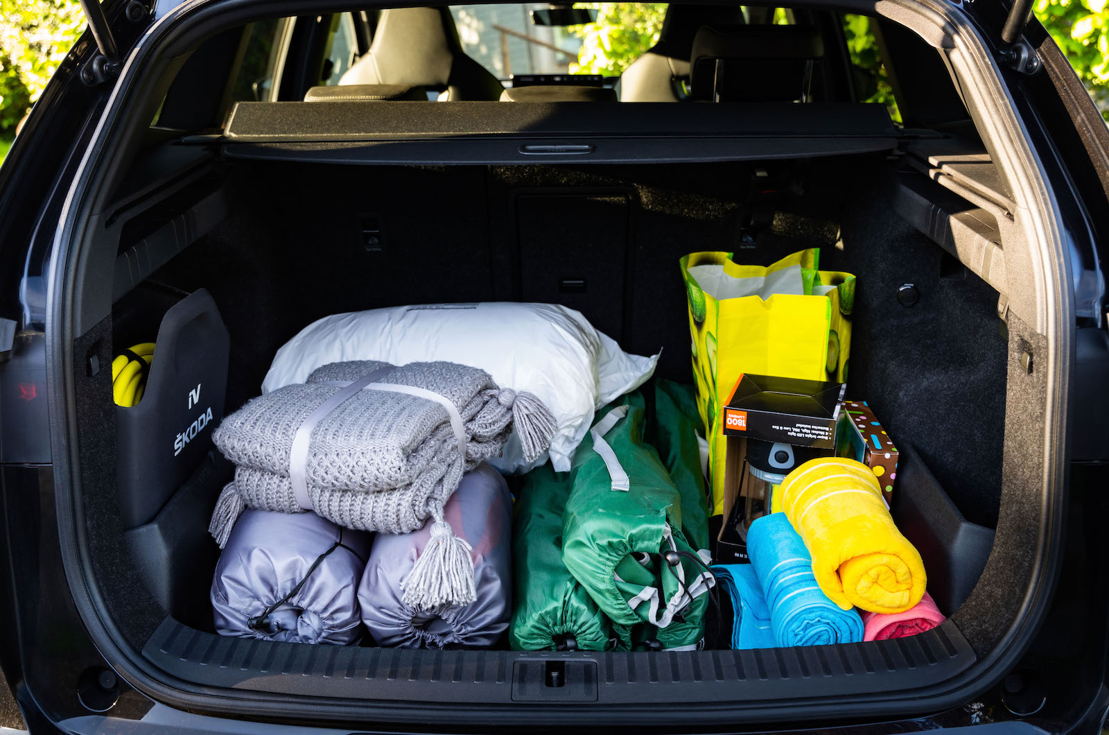 Feel Electric Skoda Enyaq SUV luggage space