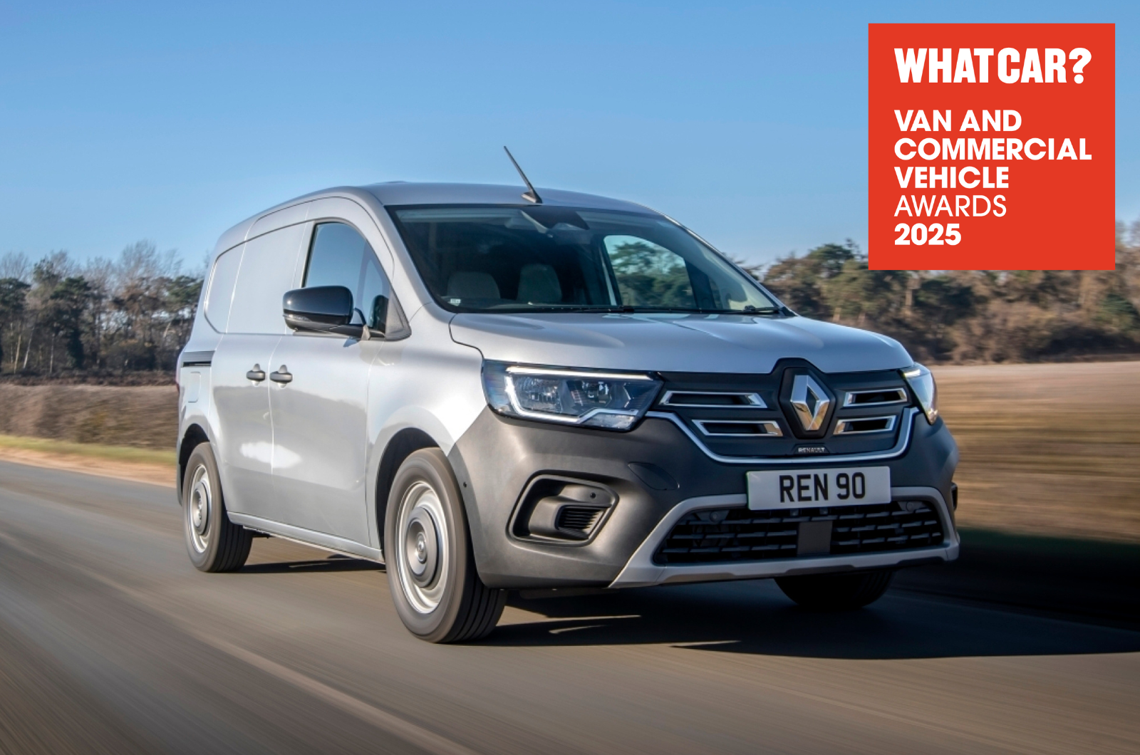 Best Small Electric Van - Renault Kangoo E-Tech with logo