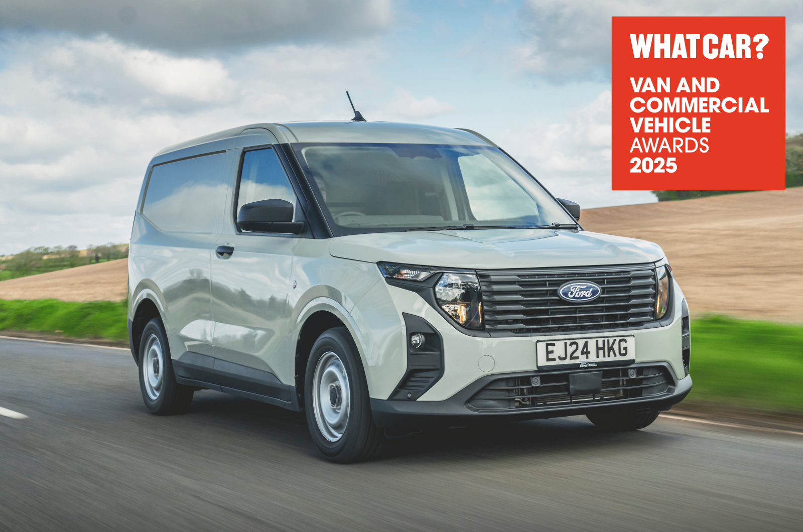 Best small van - Ford Transit Courier with logo