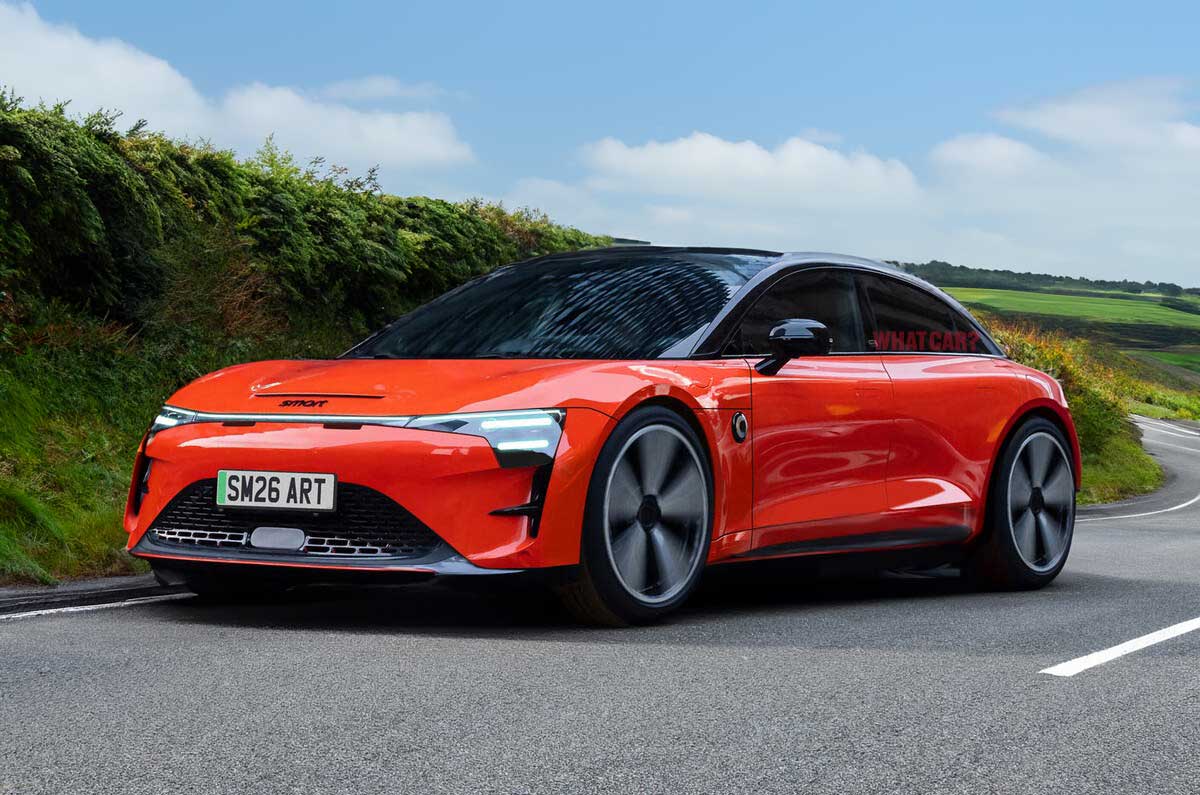 Smart #6 front driving - artist impression