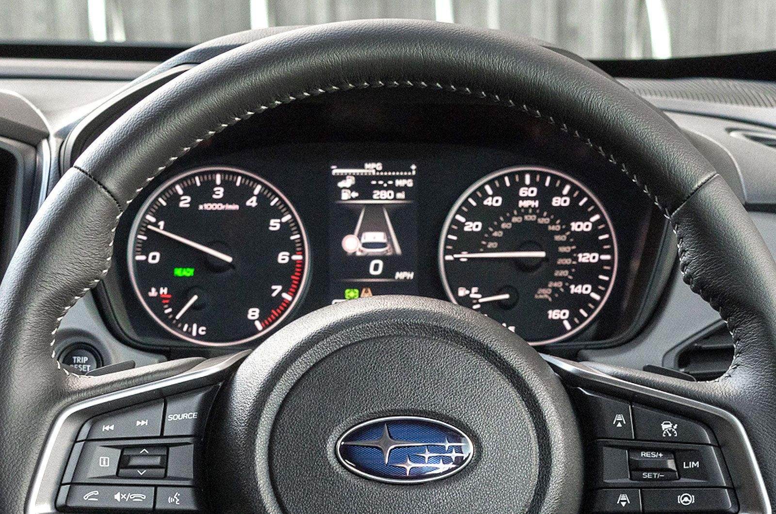 Subaru Crosstrek interior driver display