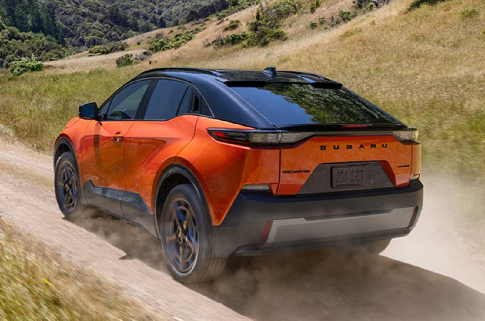 Subaru Uncharted rear driving