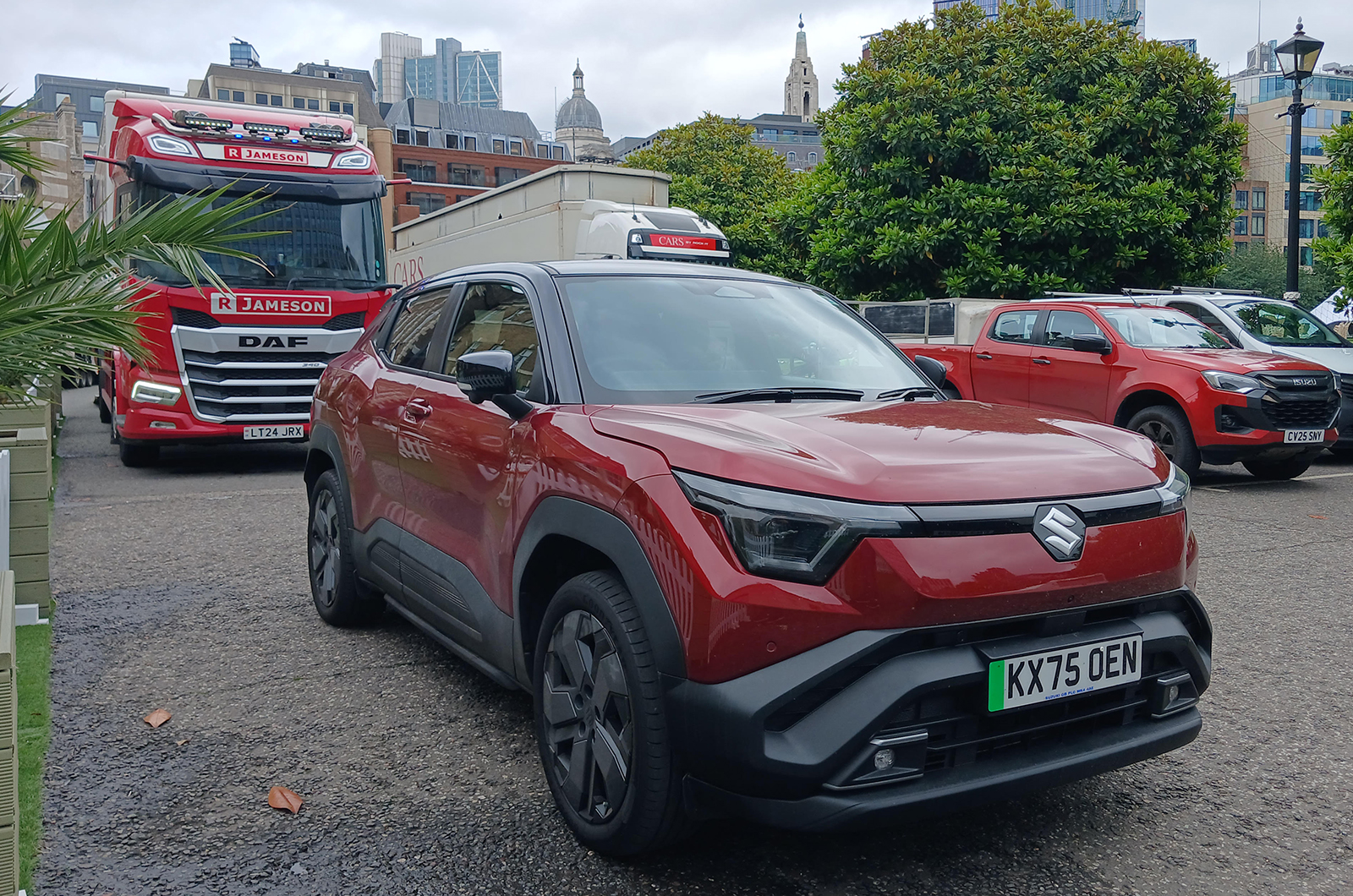 Suzuki e Vitara LT parked at London Concours