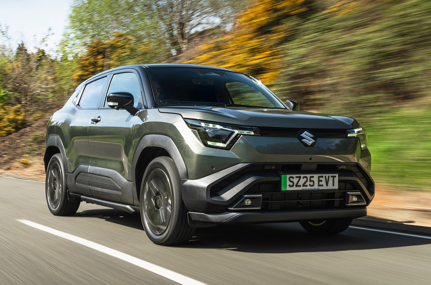 Suzuki eVitara driving front right