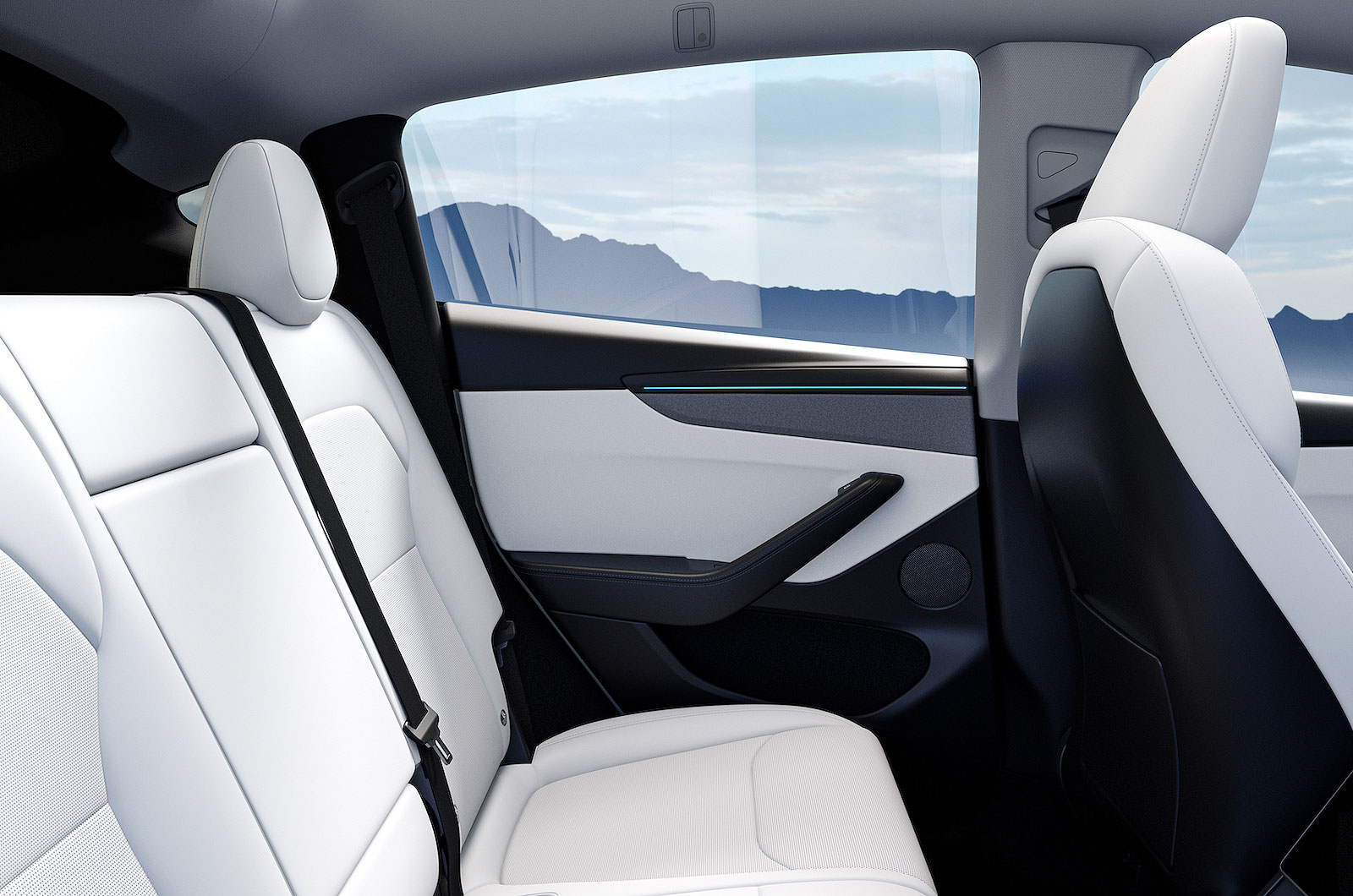 Used Tesla Model Y 2022-present interior back seats