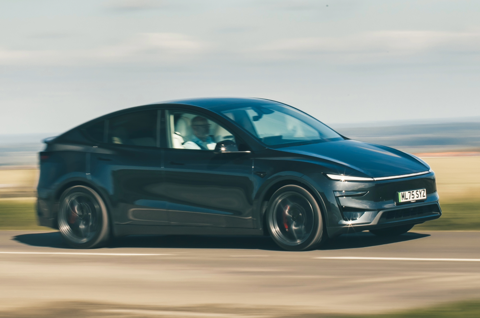 Tesla Model Y driving