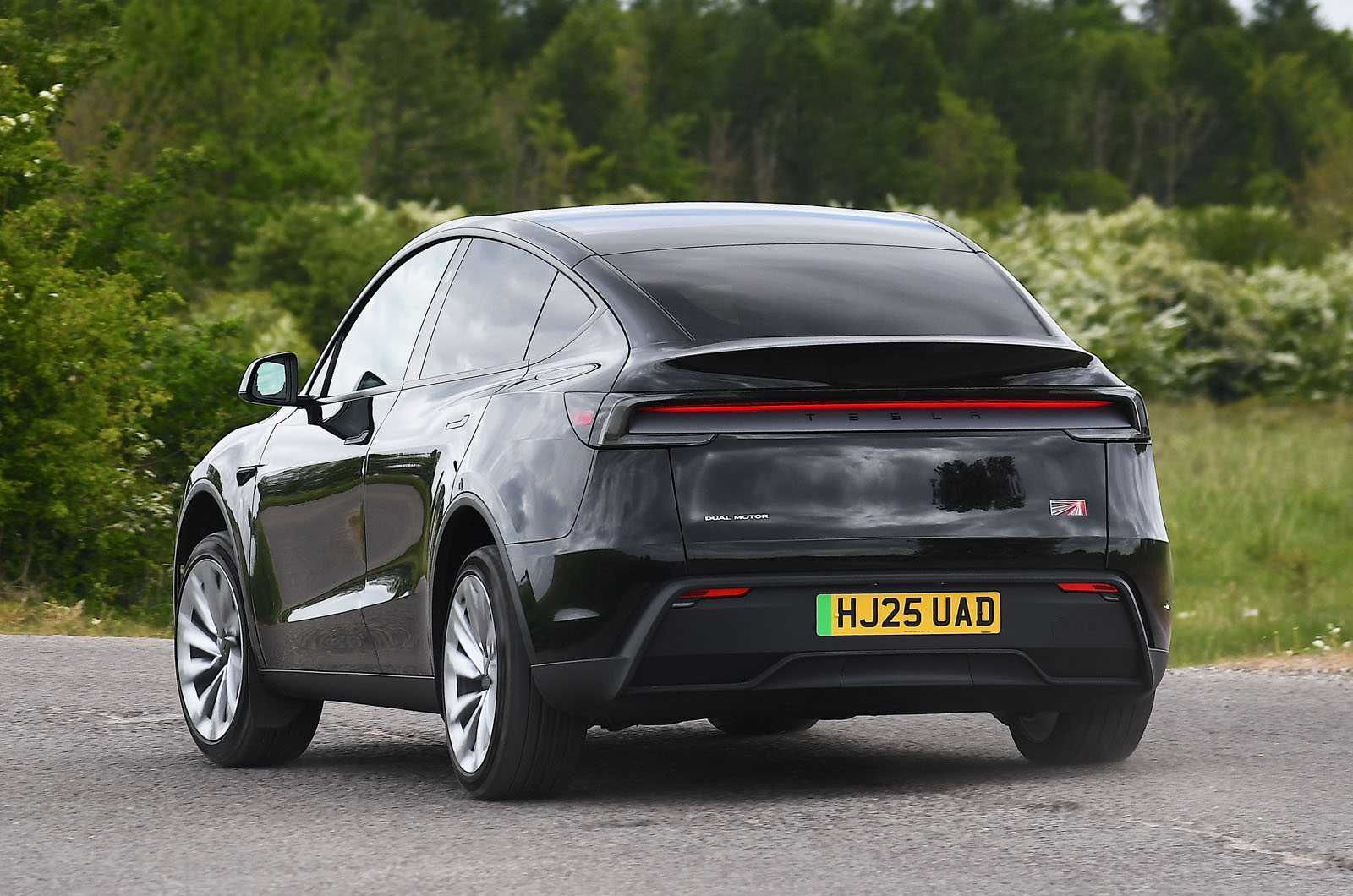 Tesla Model Y rear cornering