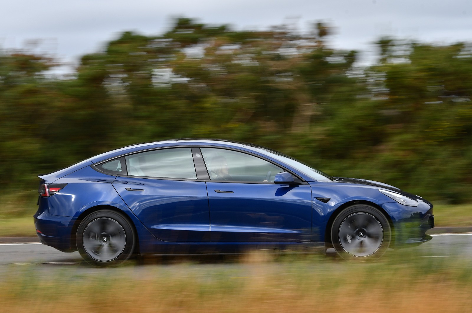 Tesla Model 3 side shot
