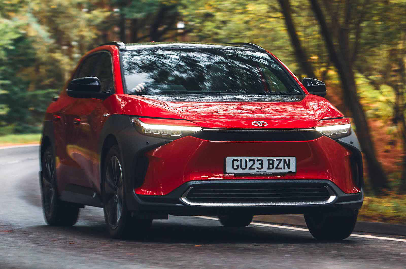 Toyota bZ4X front cornering