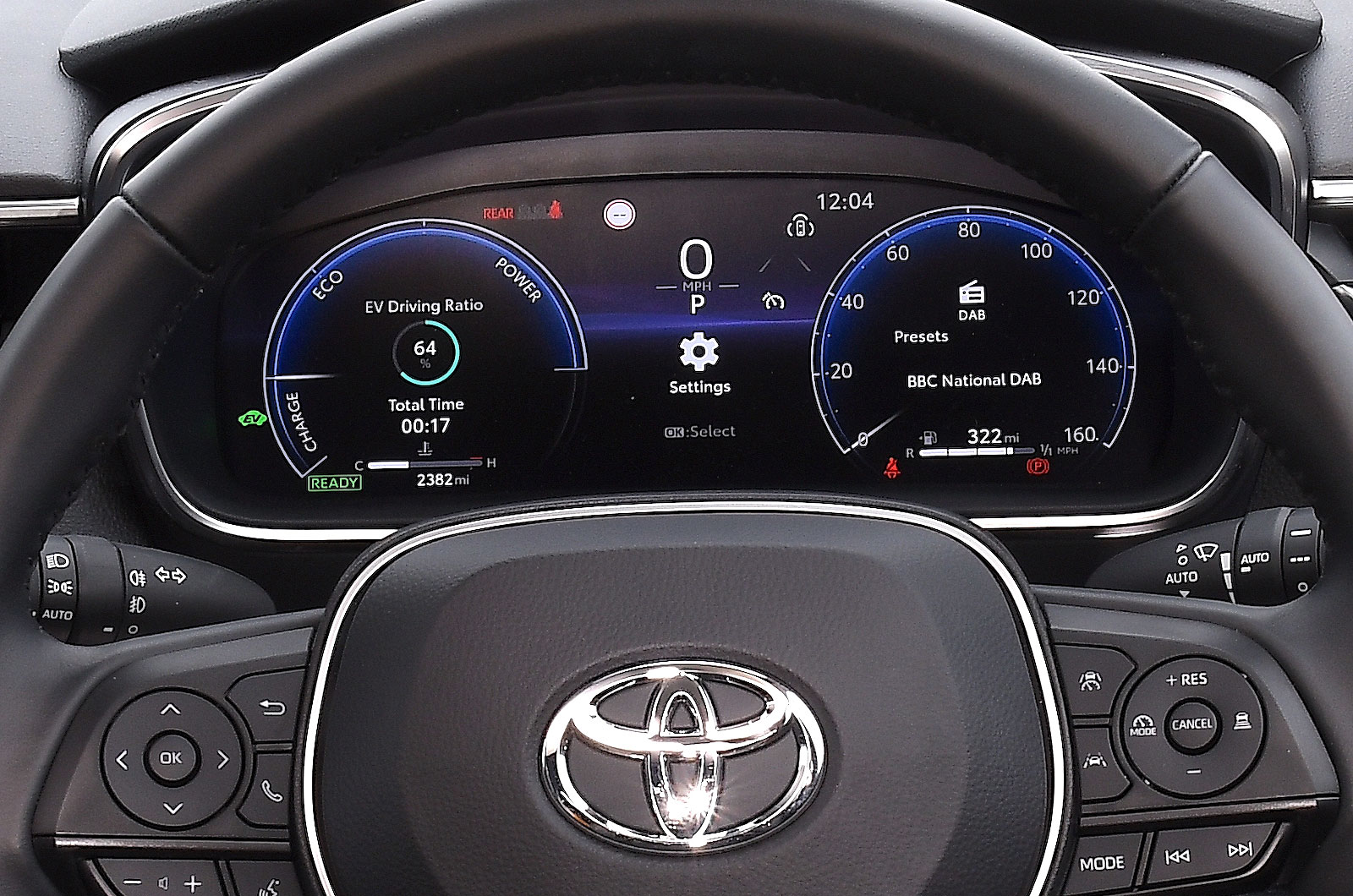 Toyota Corolla driver display