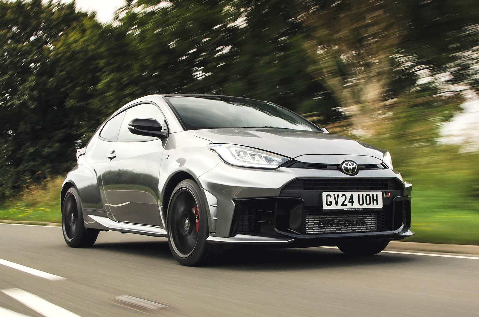 Toyota GR Yaris front right driving