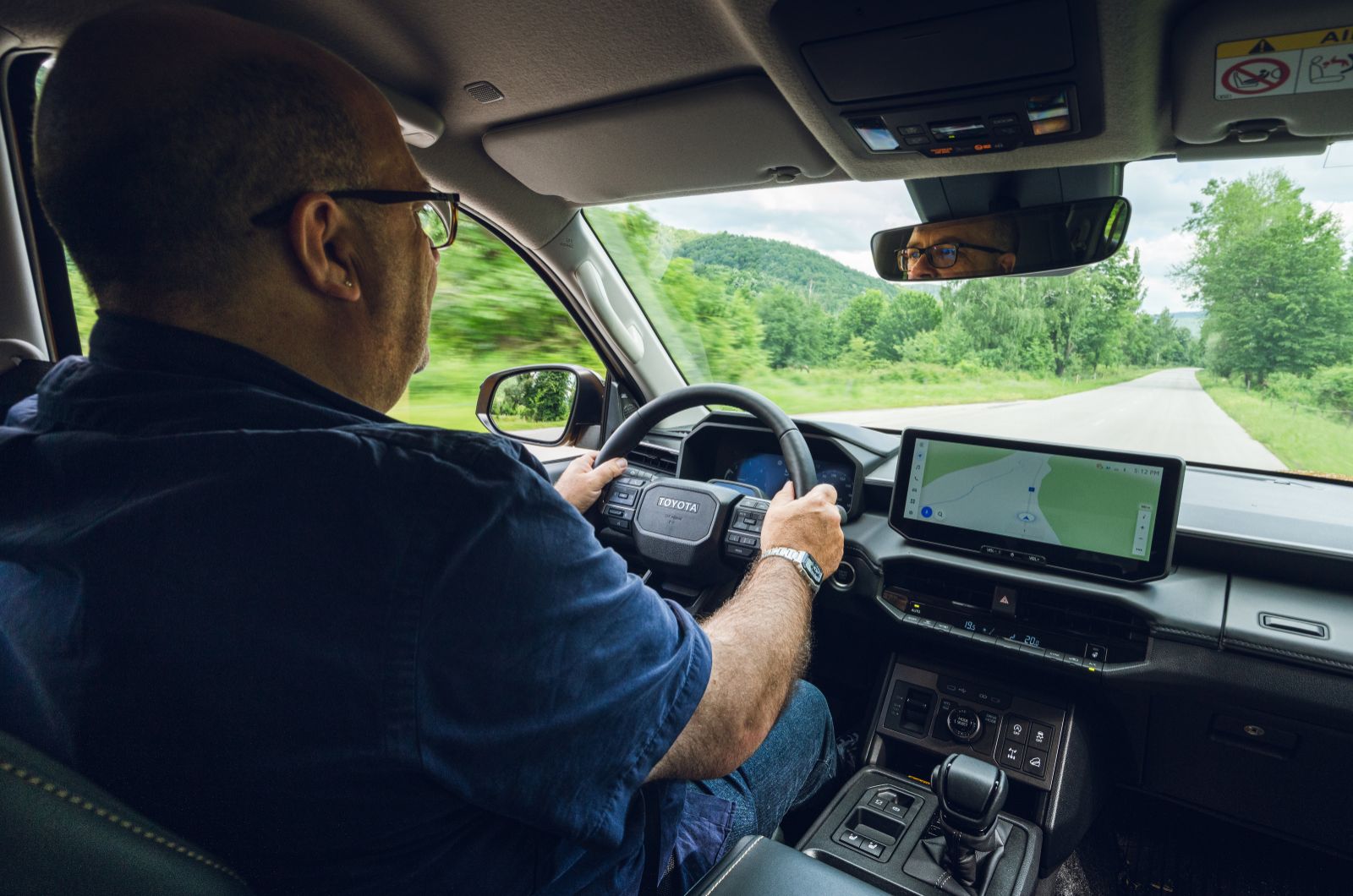 Toyota Hilux interior driving Phil Huff