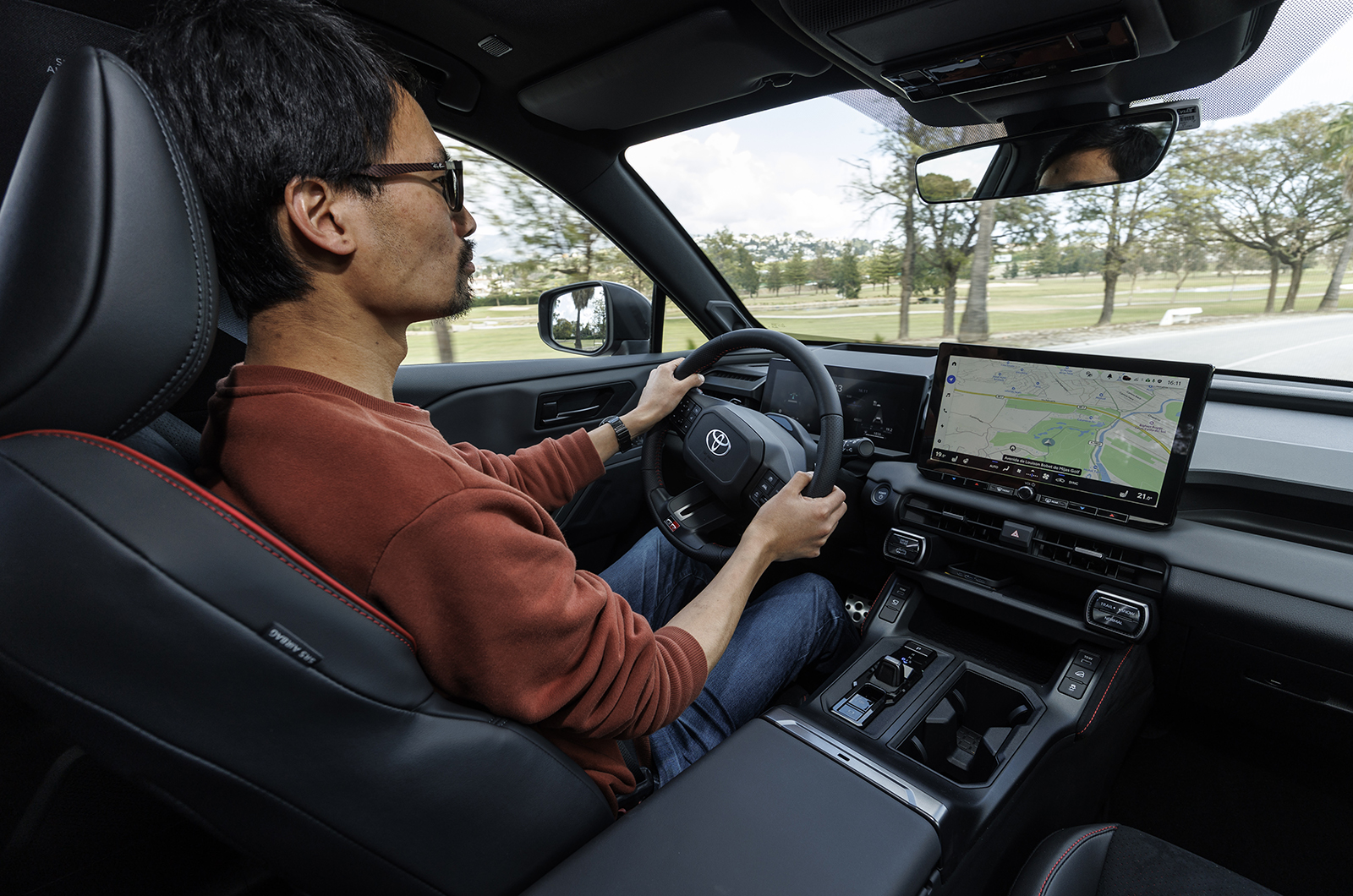 Lawrence Cheung driving the Toyota RAV4